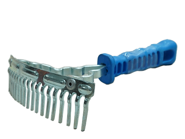 PEINE P/ CRINA METAL MANGO PLASTICA