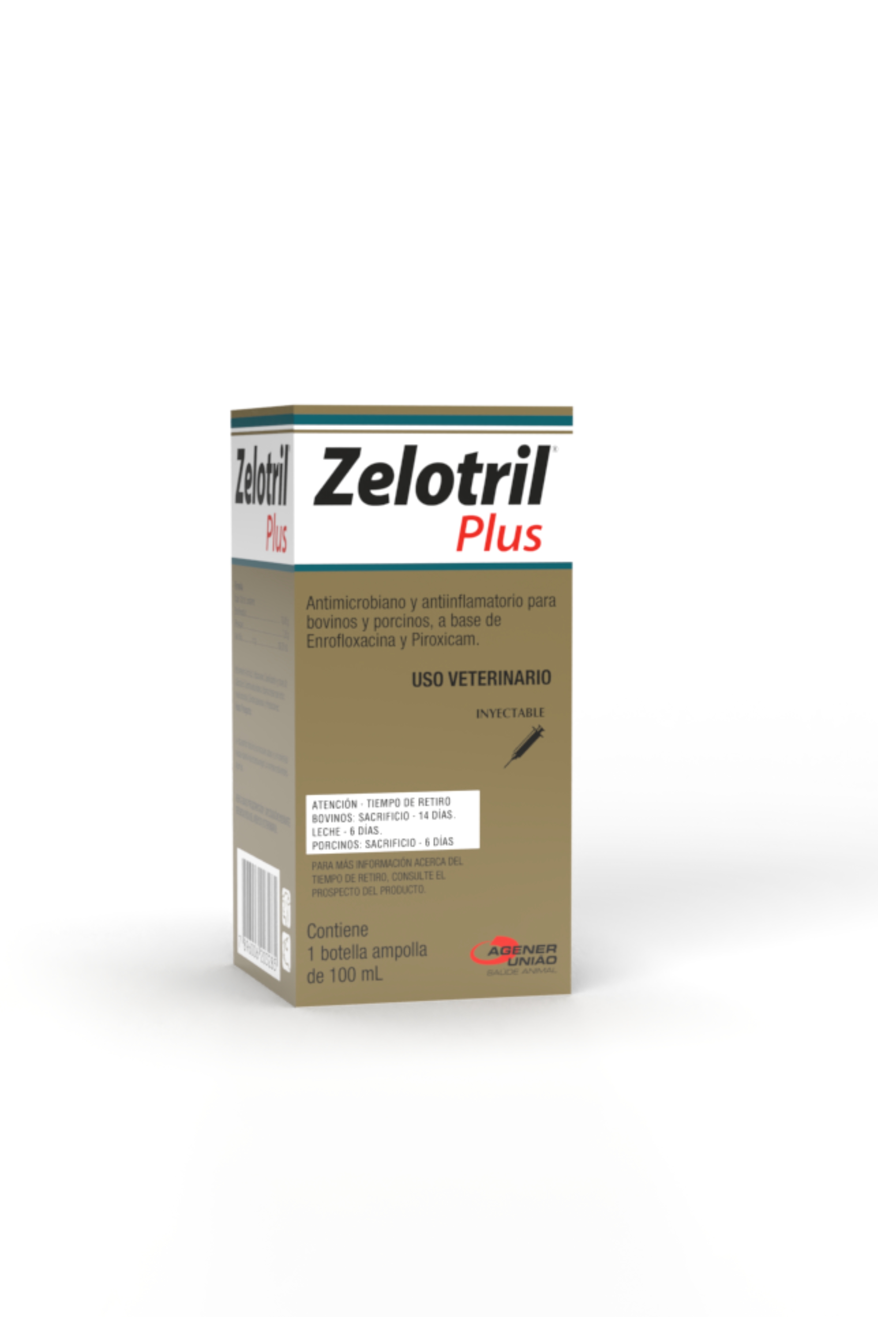 ZELOTRIL PLUS ENROFLOXACINA+PIROXICAM INYECTABLE 100ML