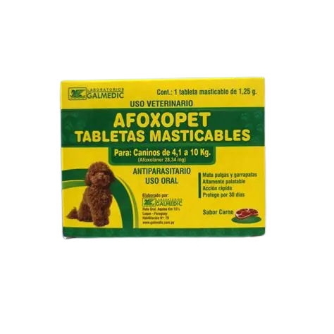 AFOXOPET 4.1 A 10KG 1 COMPRIMIDO