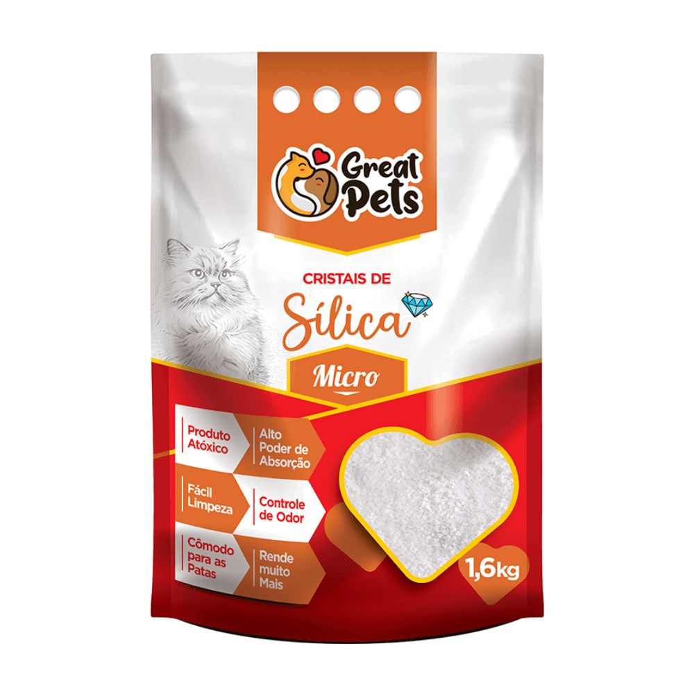 CRISTAL PARA GATO SILICA GREAT PETS FINA