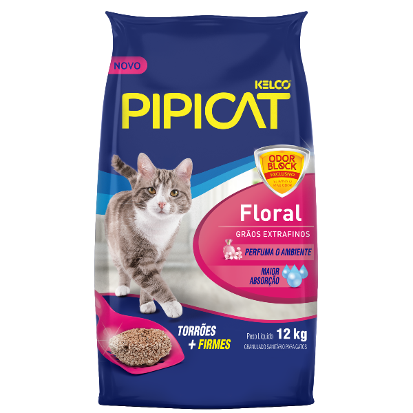 ARENA PARA GATOS PIPICAT FLORAL 