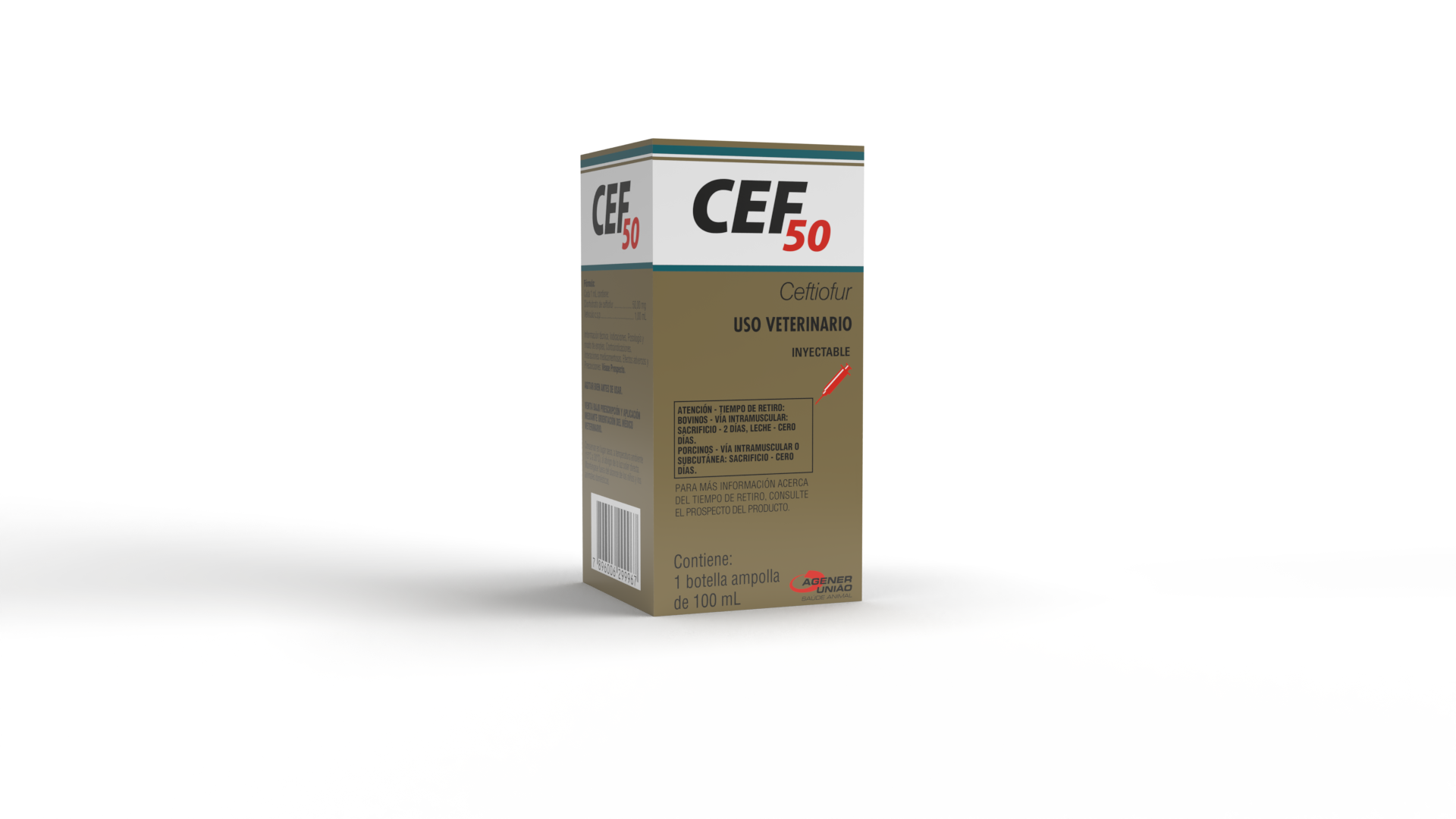 CEF-50MG CEFTIOFUR 100ML