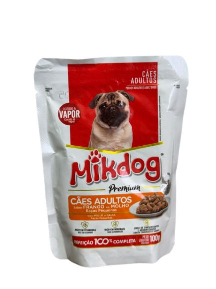 SACHET MIKDOG PREMIUM ADULTO RAZA PEQUEÑA POLLO 