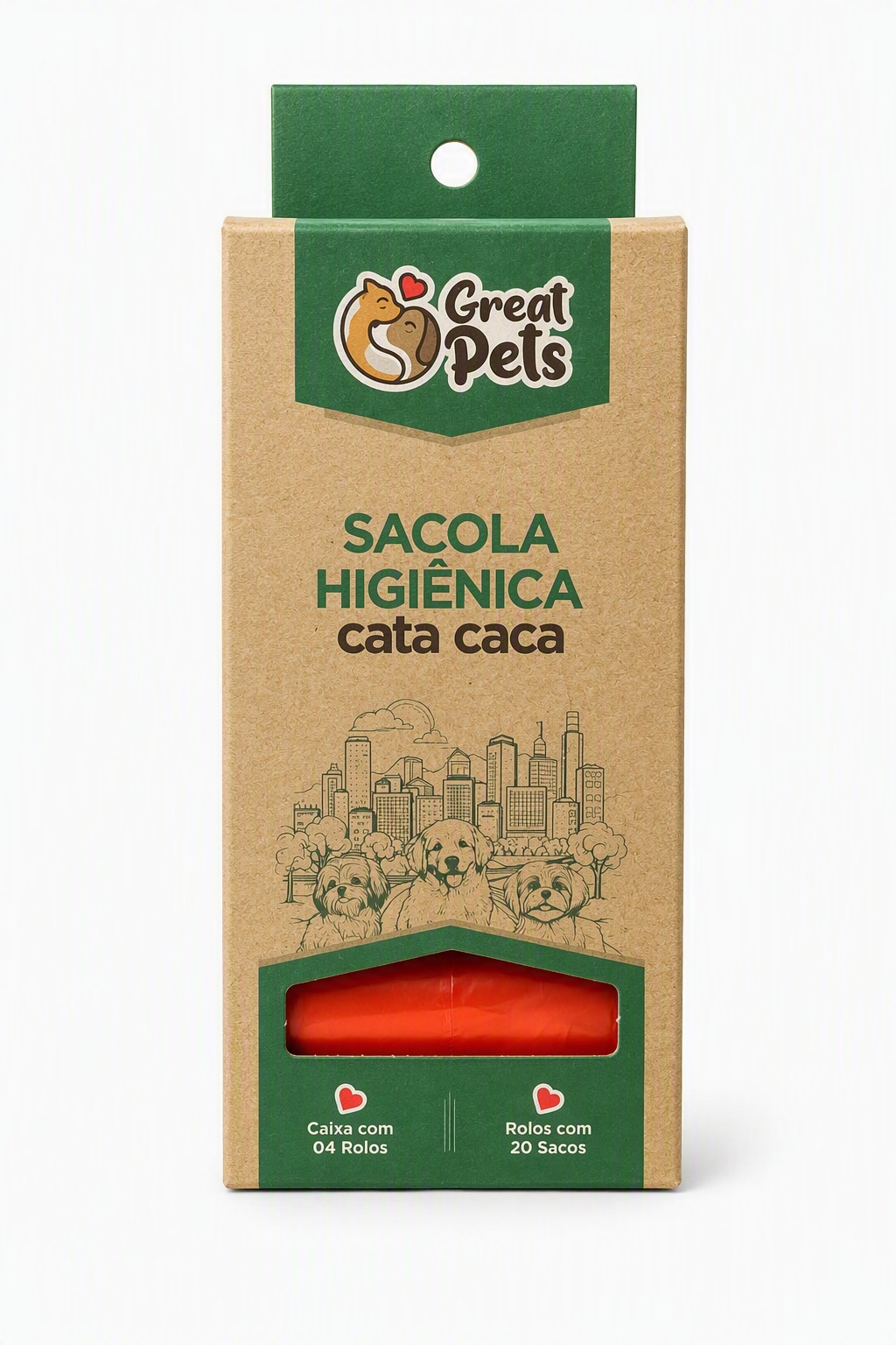 BOLSITA HIGIENICA KIT C/4 UNIDADES ROJO