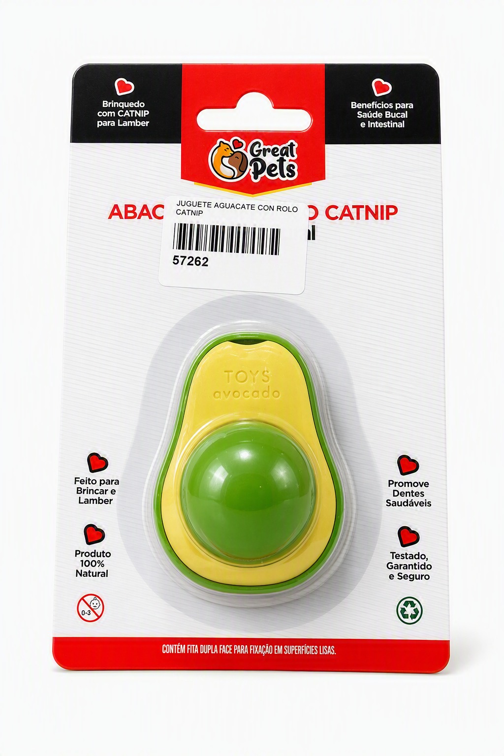 JUGUETE P/ GATO HUEVO CON ROLO CATNIP