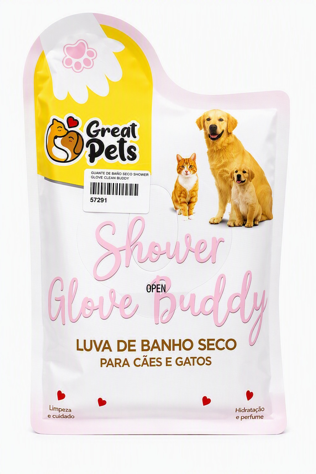 GUANTE DE BAÑO SECO SHOWER GLOVE CLEAN BUDDY