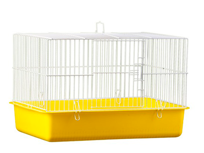 JAULA 144 CONEJO FUNDO PLASTICO PLATEADO