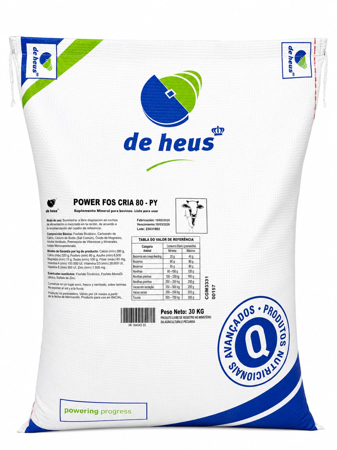 SAL DE HEUS ROYAL FOS CRIA 30 KG