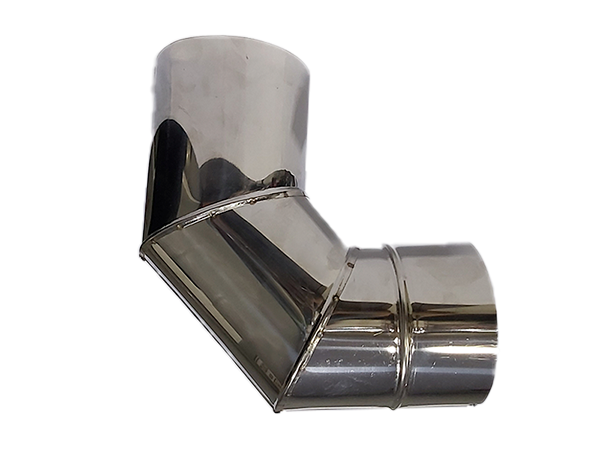 CURVA P/ COCINA INOX LISA C/TAPA Nº2 (120MM)