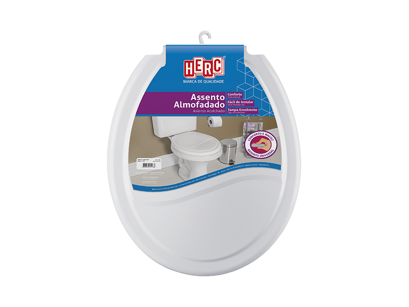 TAPA ACOLCHADO PARA INODORO GRIS CLARO 2386