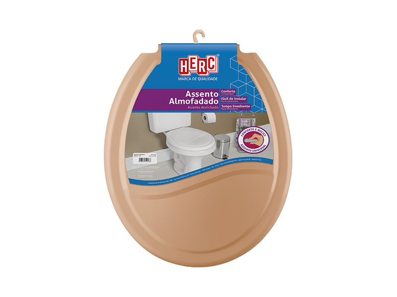 TAPA ACOLCHADO PARA INODORO CARAMELO 2389