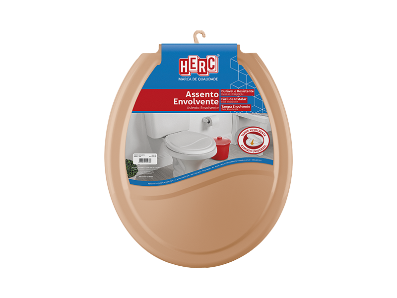 TAPA PARA INODORO CON TAPA ENVOLVENTE CARAMELO 389