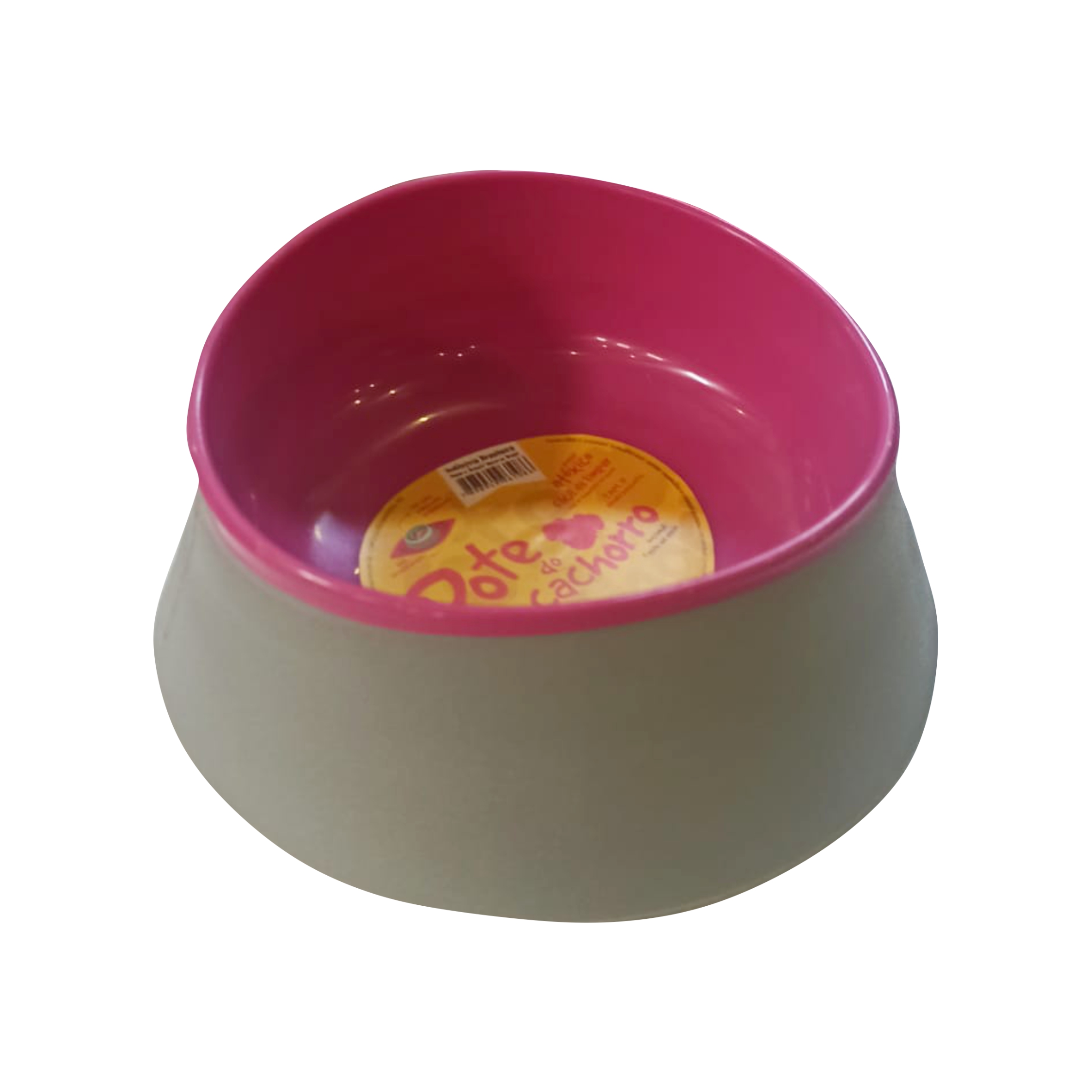 COMEDERO/BEBEDERO PERRO GRANDE ROSA