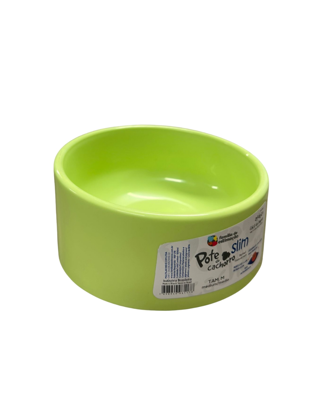 COMEDERO/BEBEDERO PERRO SLIM MEDIANO VERDE 