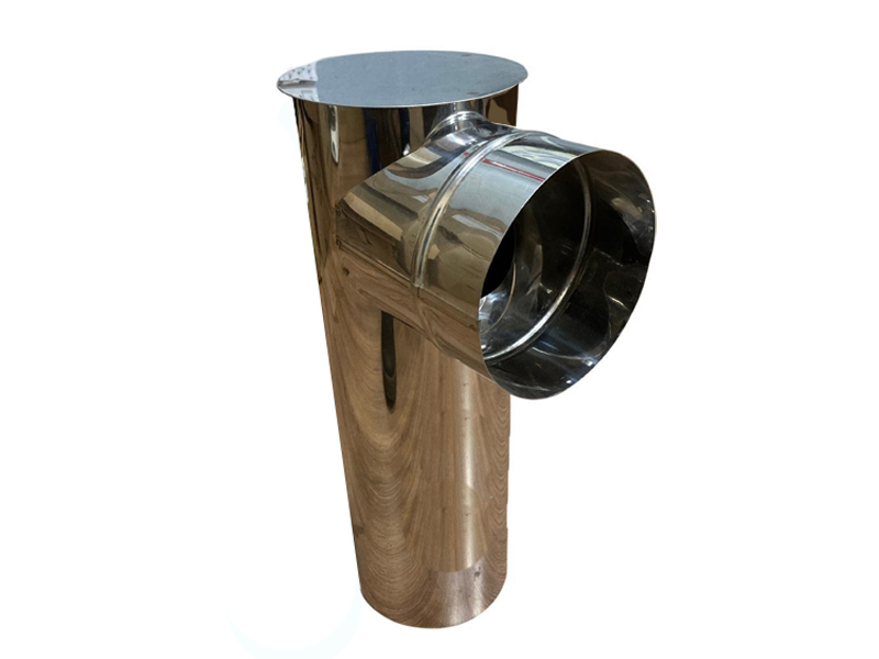 CURVA P/ COCINA INOX LISA C/TAPA Nº3 (130MM)