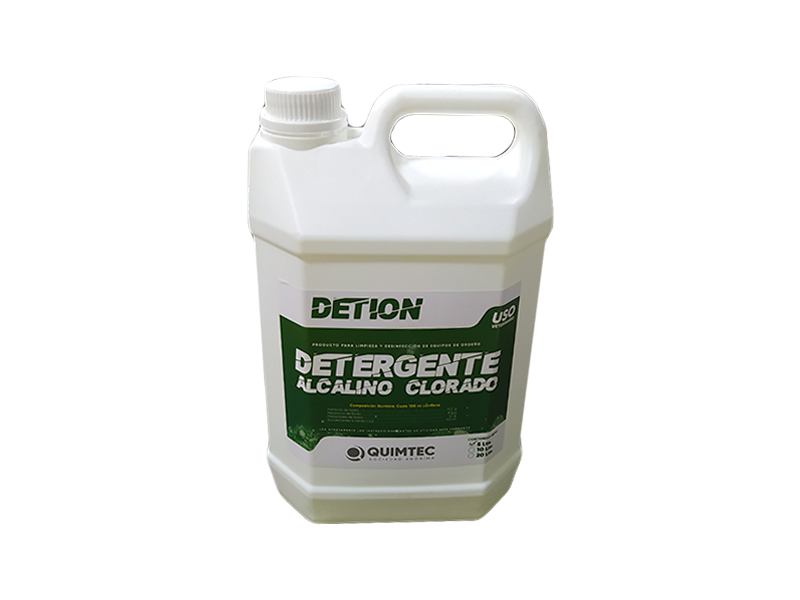 ORD.DETERGENTE ALCALINO DETION 05 LTS QUIMOTEC