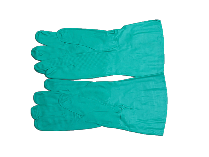 GUANTE LATEX VERDE FLOC.NITR. Nº10