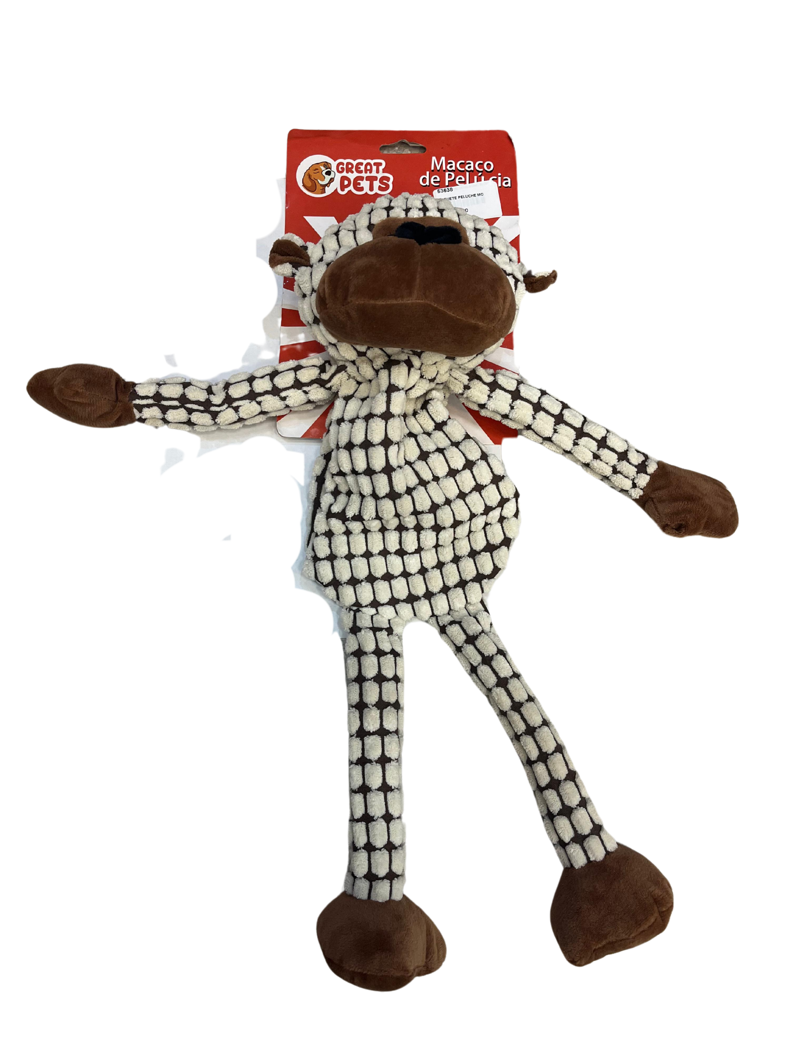 JUGUETE PELUCHE MONO 50CM GRIS