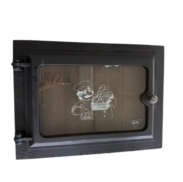 TAPA P/ HORNO GRANDE CON VIDRIO ALFA