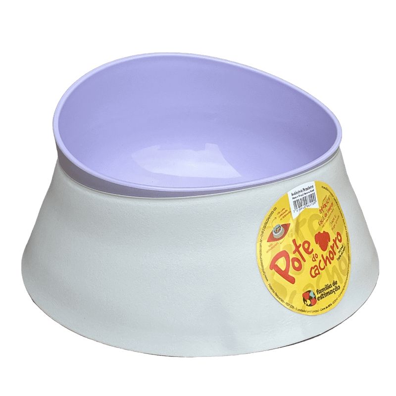 COMEDERO/BEBEDERO PERRO PEQUEÑO LILA