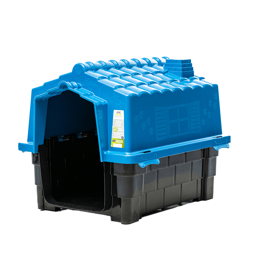 CASA PLASTICA P/PERRO ECO DOG HOUSE EVOLUTION Nº2 AZUL
