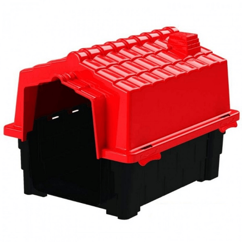 CASA PLASTICA P/PERRO ECO DOG HOUSE EVOLUTION Nº3 ROJO