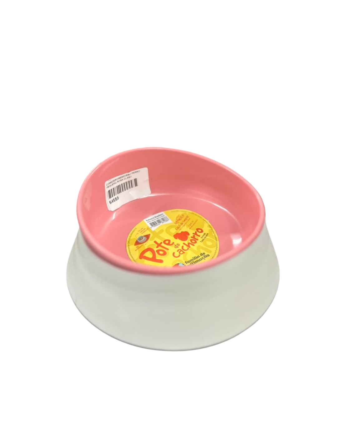 COMEDERO/BEBEDERO PERRO PEQUEÑO ROSA CLARO