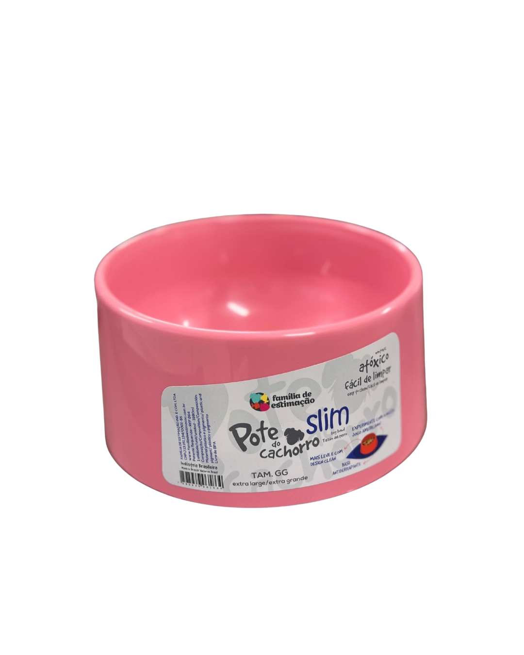 COMEDERO/BEBEDERO PERRO SLIM GG ROSA