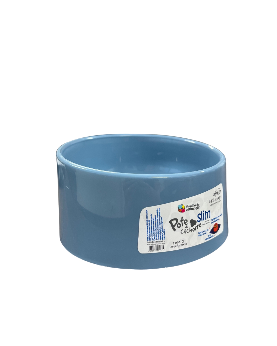 COMEDERO/BEBEDERO PERRO SLIM GRANDE AZUL