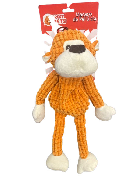 JUGUETE PELUCHE MONO 50CM NARANJA 