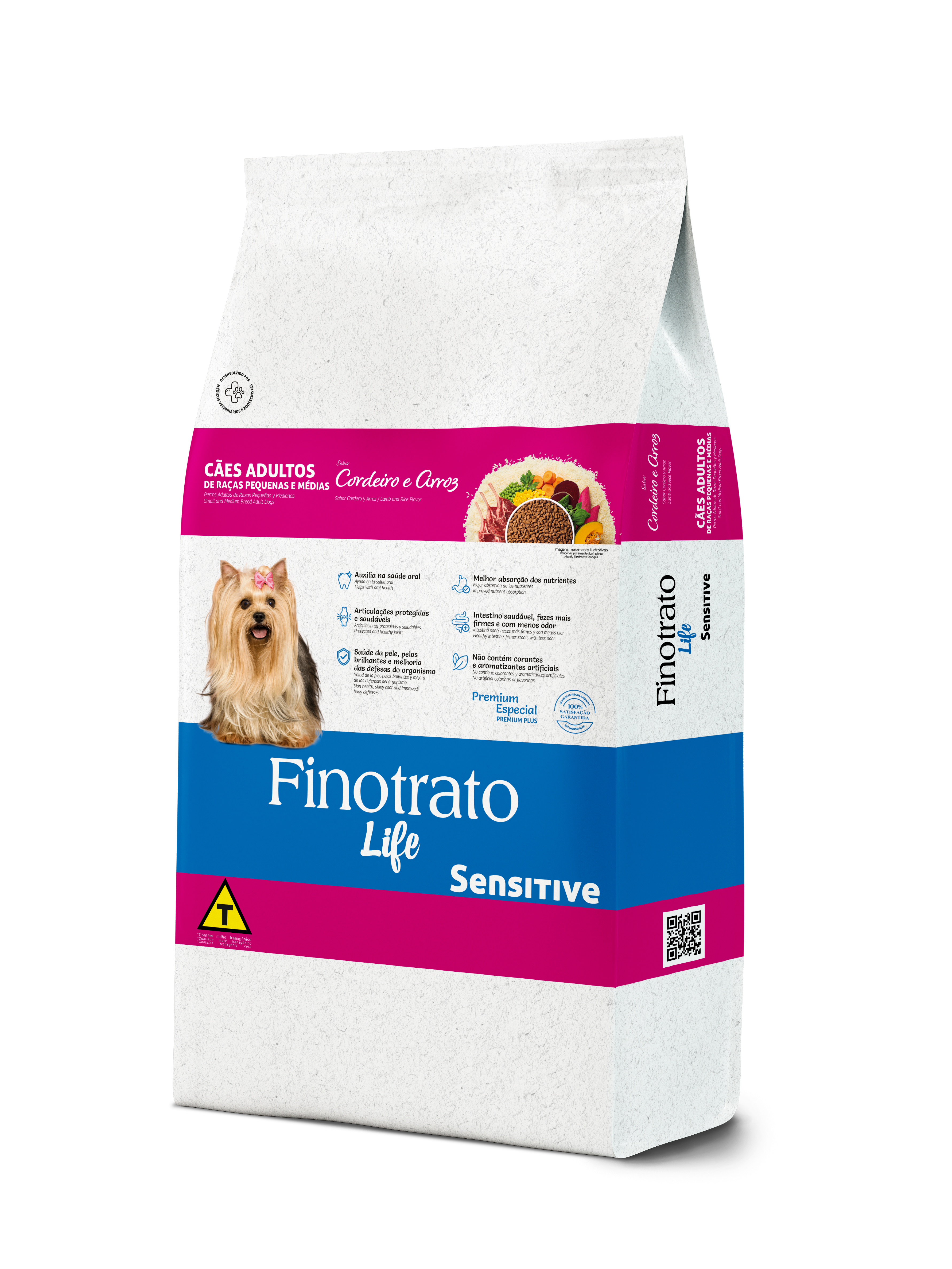 BALANCEADO FINOTRATO PRIME SENSITIVE ADULTO RAZAS PEQUEÑA Y MEDIO 3KG