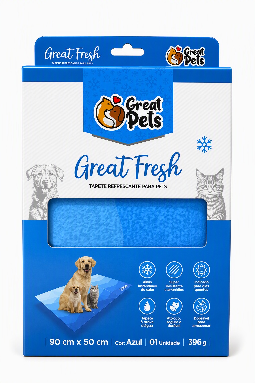 TAPETE FRIO GREAT FRESH AZUL