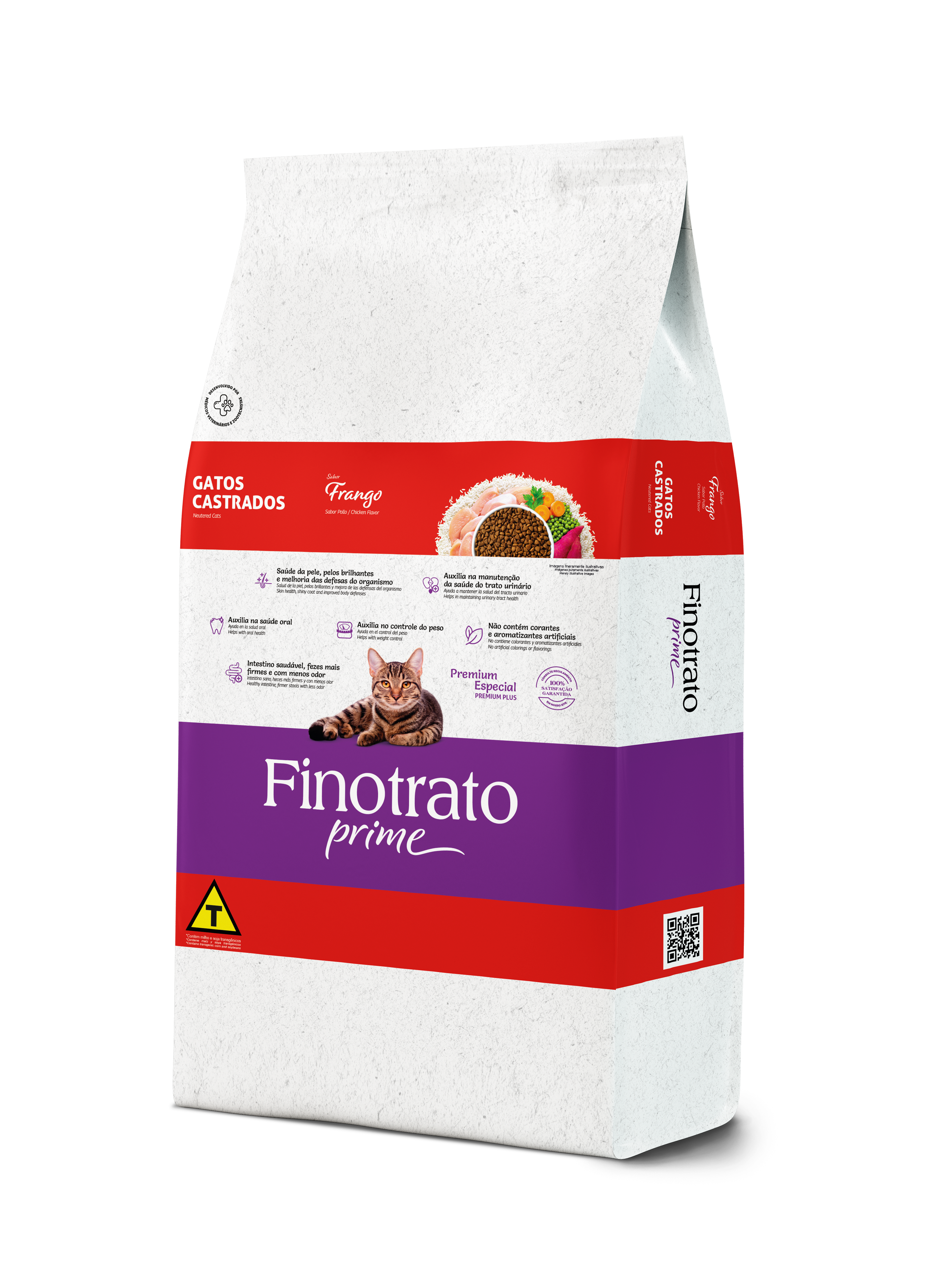 BALANCEADO FINOTRATO PRIME GATO CASTRADO POLLO 3KG